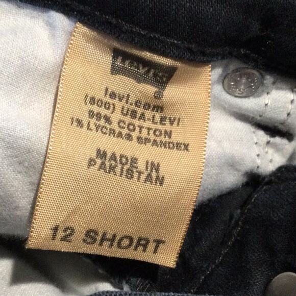 Levi's Black Perfectly Slimming Bootcut 512 Jeans Size 12 - Picture 8 of 16